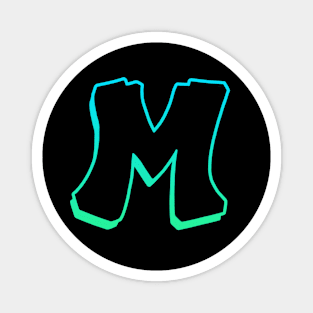 Letter M - Outline Magnet